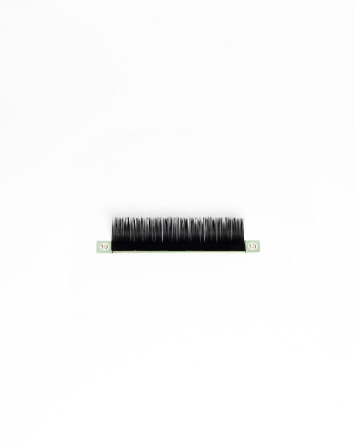 A single black eyelash strip on a plain white background.