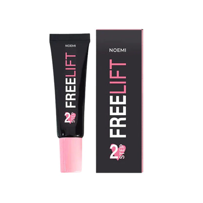 NOEMI Freelift step 2 packaging with black tube and pink cap on a white background