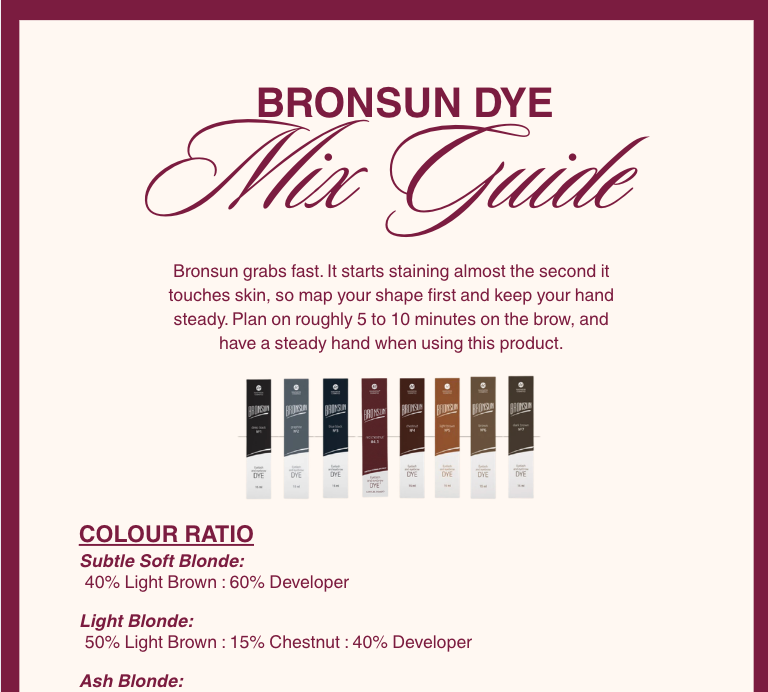 Bronsun & Noemi Dye Mixing Guide