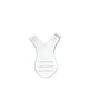 Clear Thuya eyelash glue comb applicator with fine-tooth comb tip