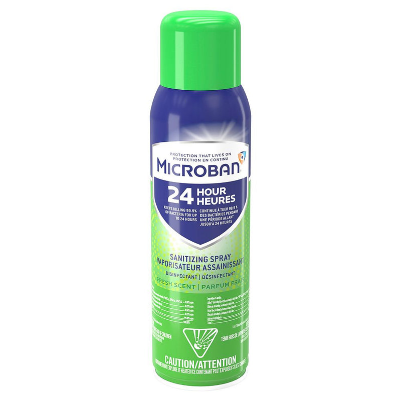 Microban 425g Fresh Scent 24 Hour Disinfectant Sanitizing Spray